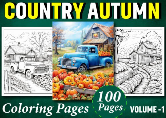 100 Country Autumn Coloring Pages for Creative Projects