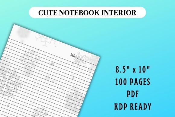 B W Snowflake Journal Interior: A Versatile Notebook Foundation for Creators and Publishers