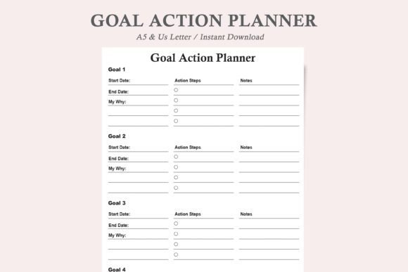 Goal Action Planner: Your Blueprint for Turning Dreams into Real Results