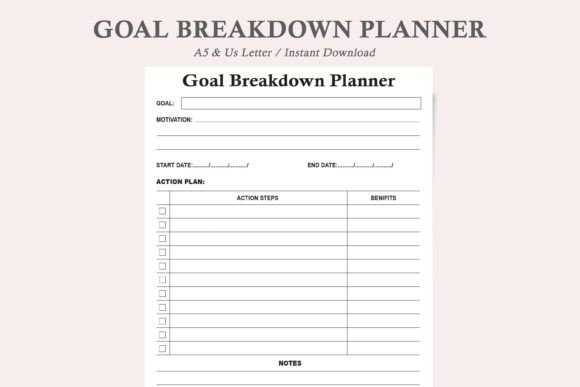 Goal Breakdown Planner: A Practical System for Real Results