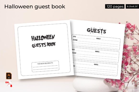 Halloween Guest Book – KDP Interior: A Practical Tool for Creators and Small Business Owners
