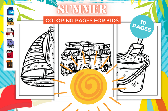 Summer Coloring Pages – KDP: Why This Seasonal Niche Is a Smart Move for Content Creators