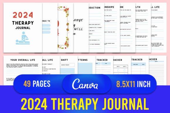 Your Complete Guide to the 2024 Therapy Journal Canva Template for Digital Self-Care and Reflection